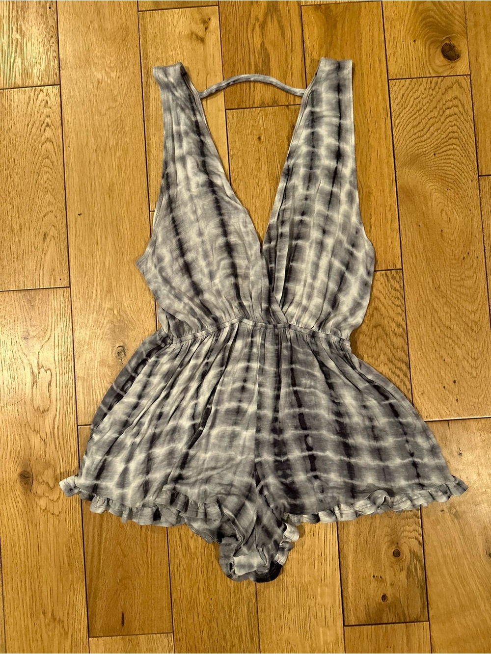 Mahina grey tie-dye romper